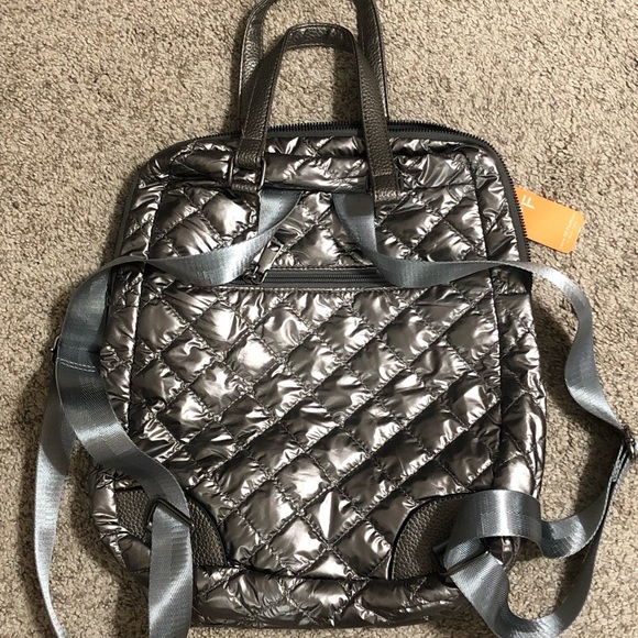 Metallic Backpack Purse - Picture 2 of 5